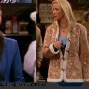 ASO Friends VTG Leather Embroidered Floral Jacket